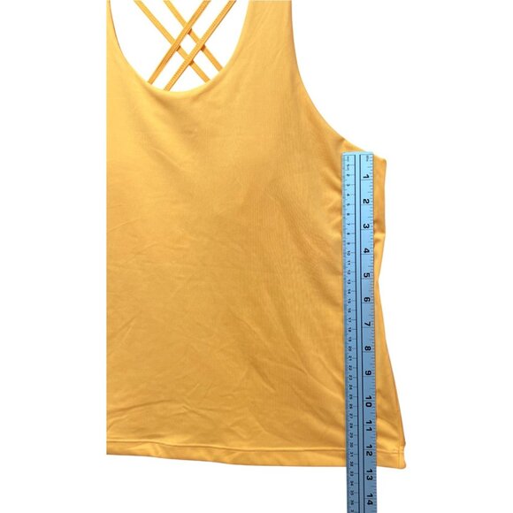 Xersion- EverUltra-Women's Lite Fitted Strappy Sleeveless Tank Top- Orange-Large - Picture 8 of 14